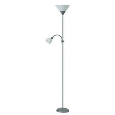 Stojací lampa Action stříbrná E27 1×100W RABALUX 4028