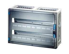 HEN FP 1409 Jističová skříň 2x 27 modulů, se svorkovnicí PE/N, bez bočních stěn