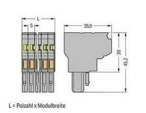 WAGO 769-121 2vodičová pružinová svorkovnice
