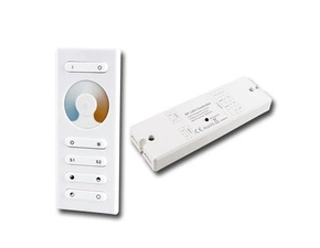 Sada MC LED RF ovladač-CCT, 1 zóna, bílý+přijímač