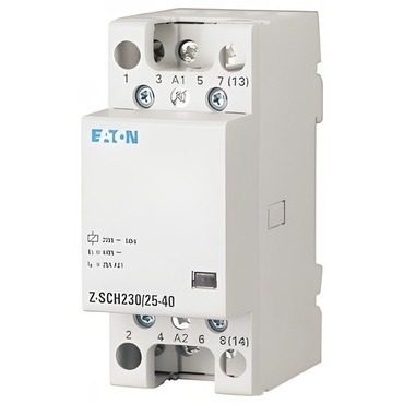 Stykač instalační EATON 248847 Z-SCH230/25-40 Instalační stykač, 230V~, 25A, 4zap. kont.