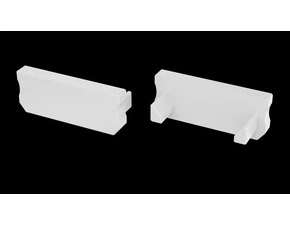 Koncovka profilu GREENLUX EC-PROFIL D WHITE (12-0051-01)
