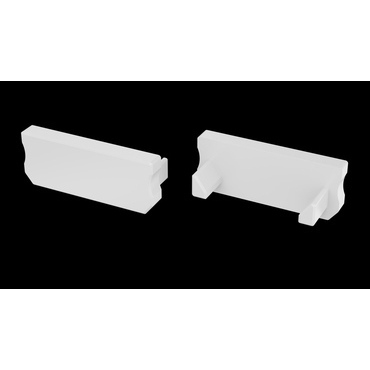 Koncovka profilu GREENLUX EC-PROFIL D WHITE (12-0051-01)