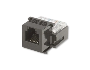 Zásuvka Modular-Jack RJ 12-6 ABB 1228.01 RJ 12-6, černá, Cat. 3