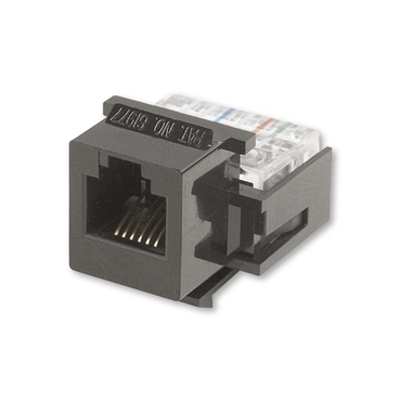 Zásuvka Modular-Jack RJ 12-6 ABB 1228.01 RJ 12-6, černá, Cat. 3