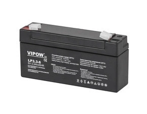 Baterie olověná VIPOW BAT0205, 6V, 3,3Ah