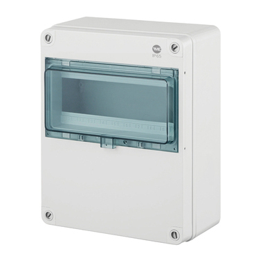 Rozvodnice nástěnná FAM Skříň FlatBOX 5810 IP65, 10mod., průhl. dveře, 270x220x120mm