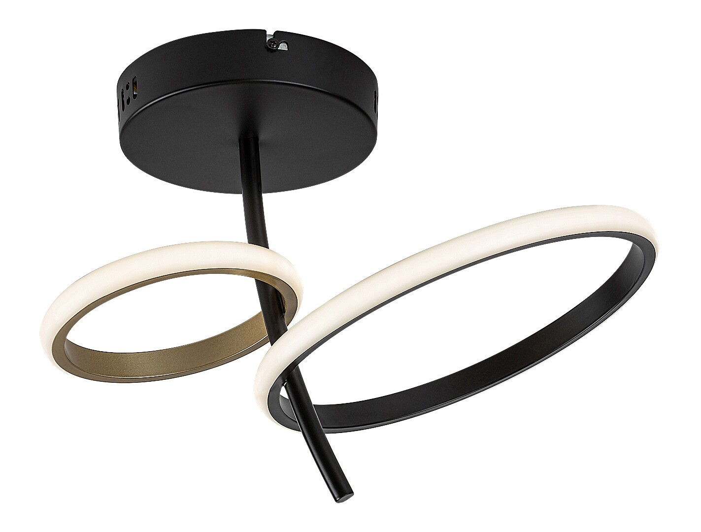 Stropní svítidlo Emilion černá/zlatá LED 24W RABALUX 71296