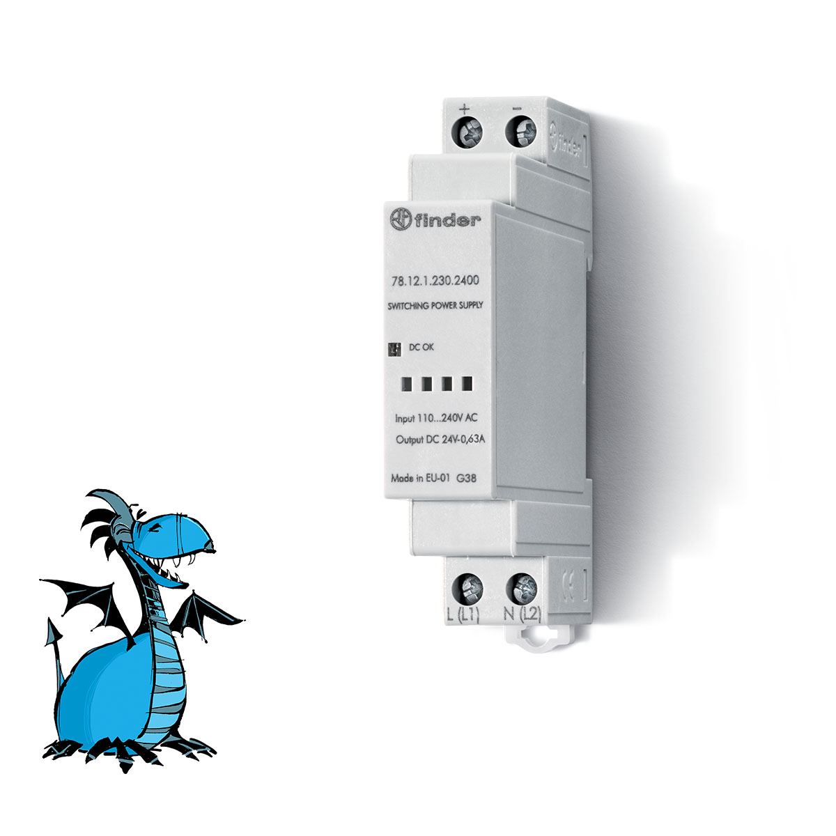 FINDER 78.12.1.230.2400 Zdroj DC, 24V/12W