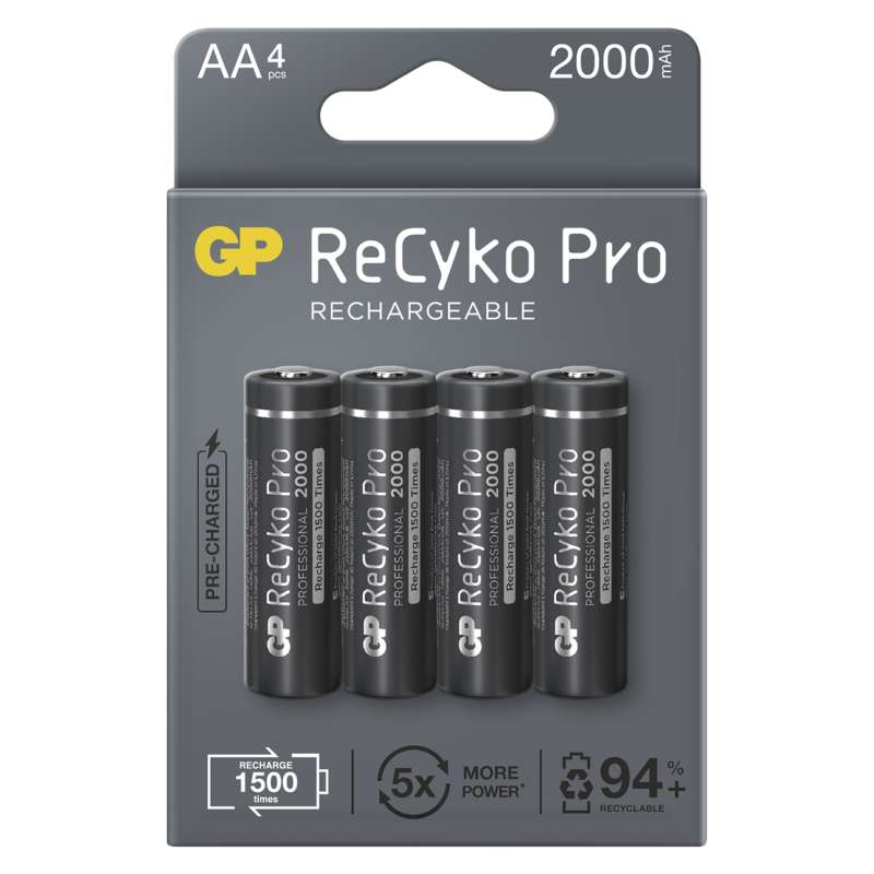 Baterie nabíjecí GP ReCyko B22204 Pro AA (HR6) 4PP