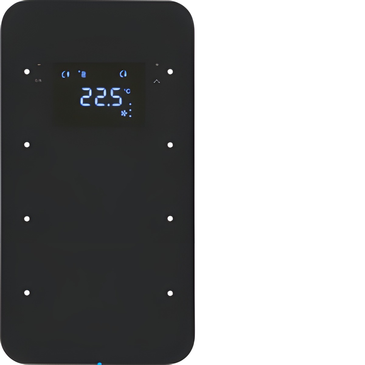 HAG 75643065 Dotykový sensor 3-násobný s termostatem, Berker R.1, sklo, černá