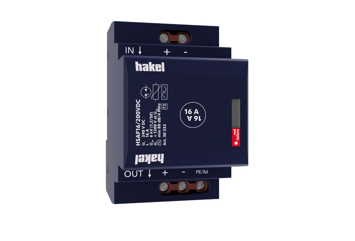 HAKEL 30333 HSAF16/200VDC SPD typ 3 s VF filtrem DC