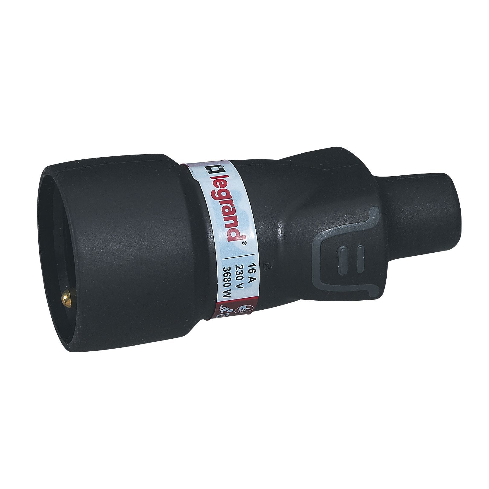 LEG 050115 ZÁSUVKA GUMA 2P+T 16A