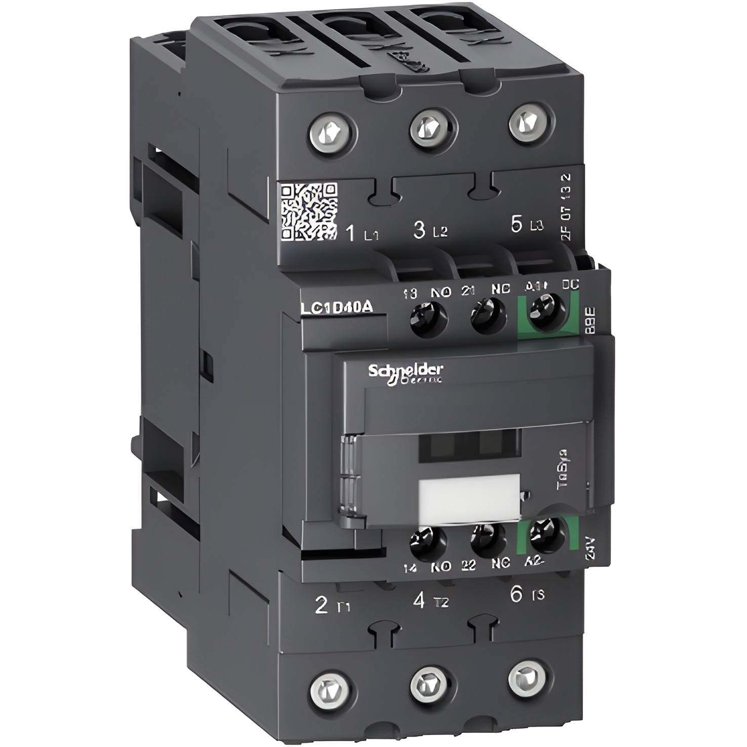 SCHN LC1D40ABBE TeSys D Green 3P AC-3 40A 24V DC