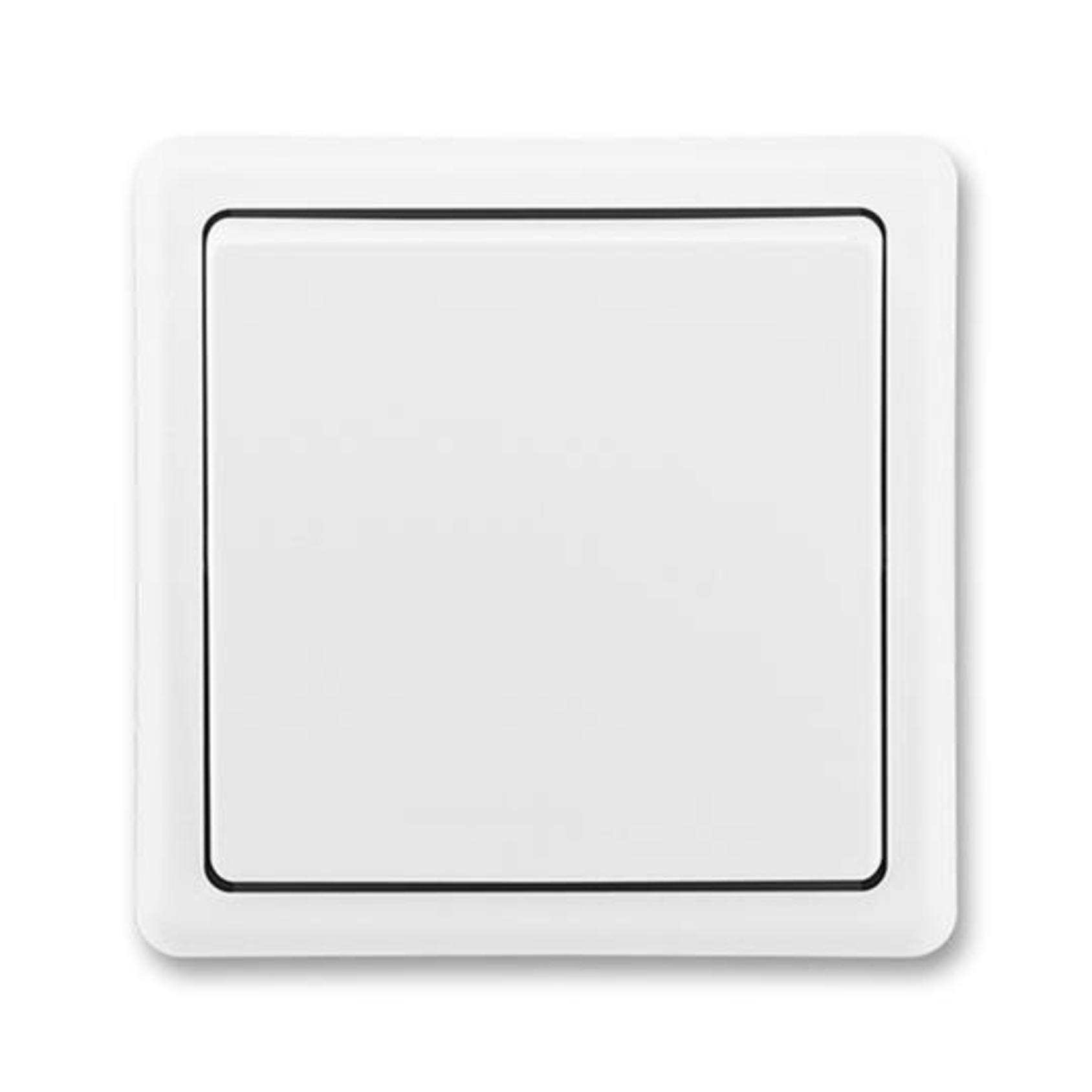 Spínač jednopólový ABB CLASSIC 3553-01289 B1, řazení 1, bílá