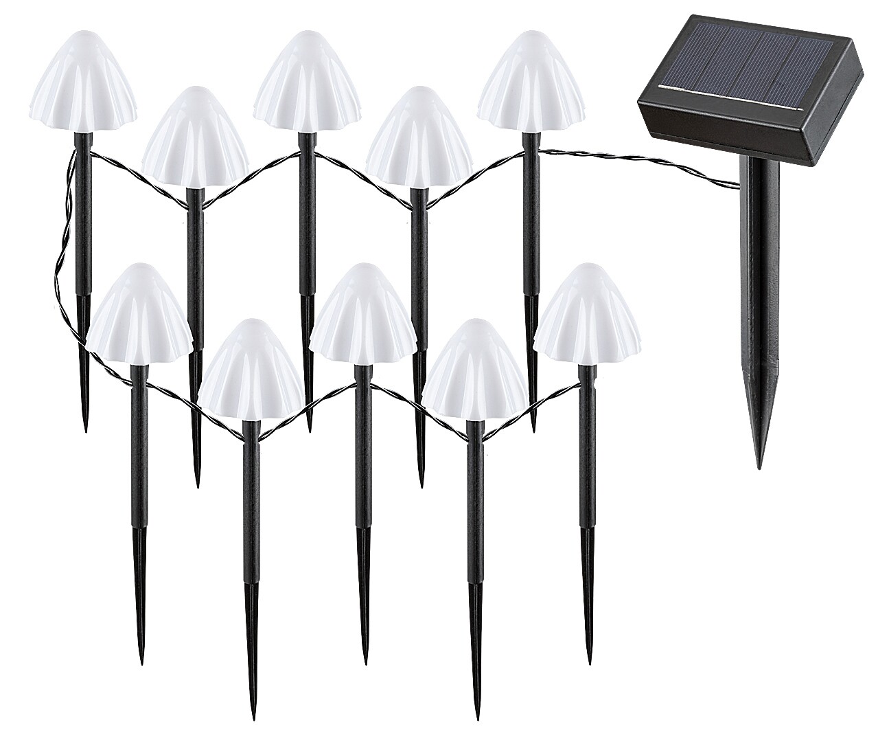 Solární svítidlo Skadar černá LED 2W RABALUX 77007