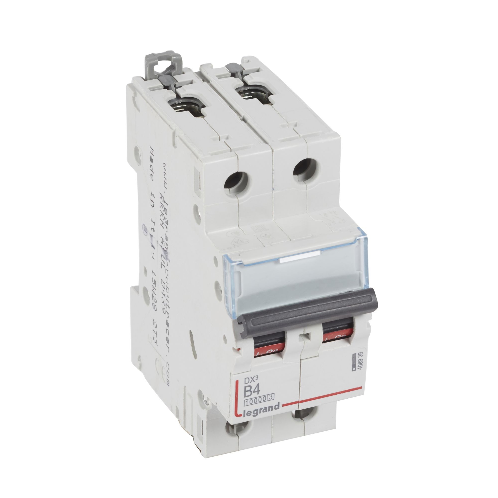 Jistič dvoupolový LEGRAND 408938 DX3 2P B4 10000A/16KA