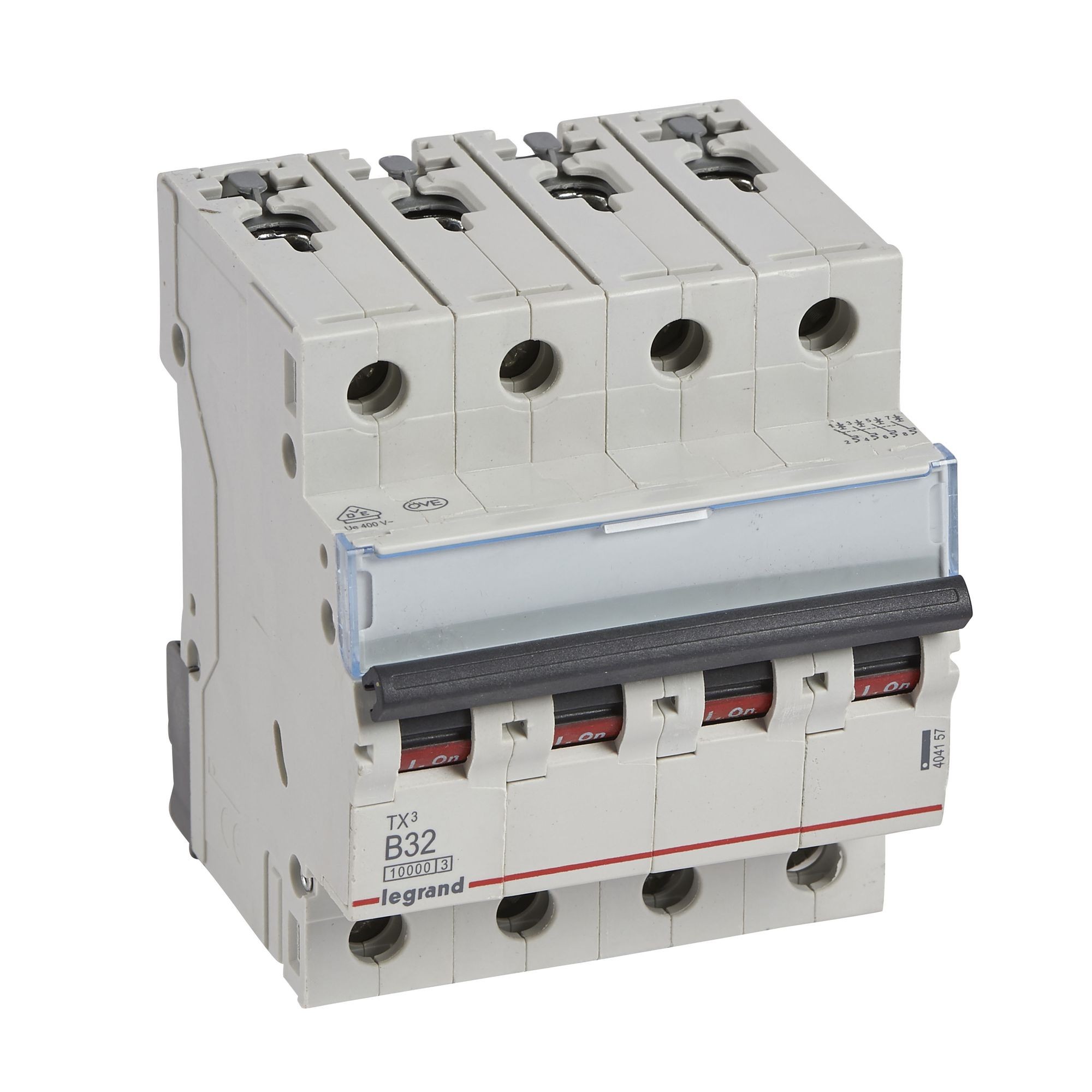 Jistič čtyřpolový LEGRAND 404157 TX3 4P B32 10000A