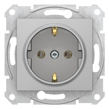SCHN SDN3000560 Sedna - Zásuvka Schuko 2P+E 230V 16A, Aluminium