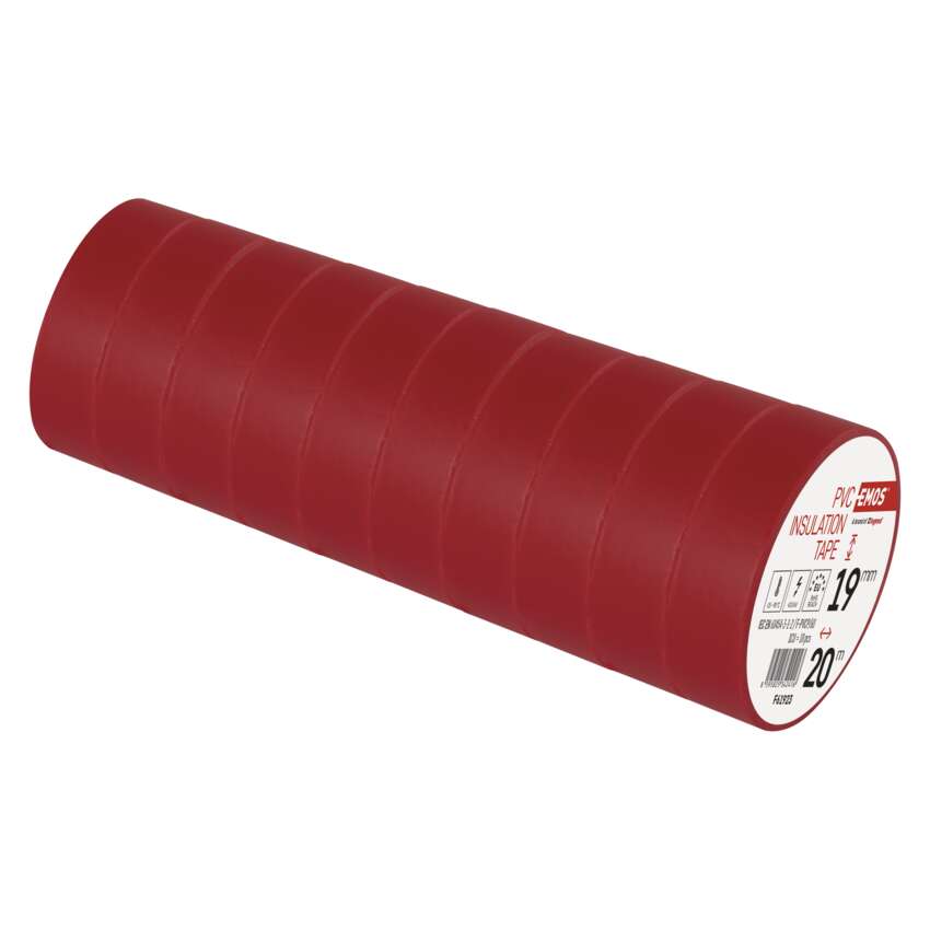 EMOS F61923 PÁSKA PVC 19/20 ČERVENÁ