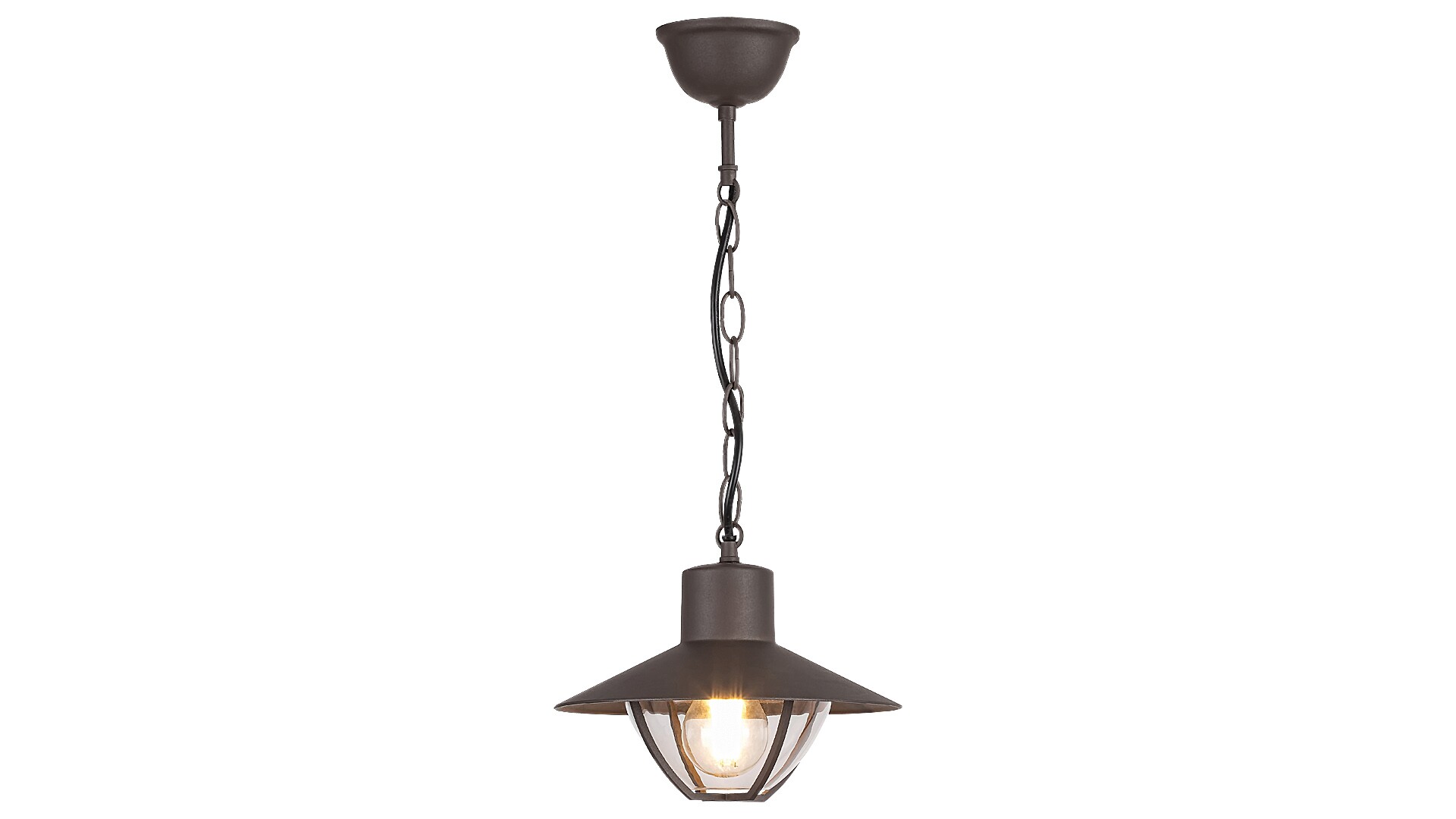 Venkovní závěsné svítidlo Almada hnědá E27 1×10W RABALUX 7885