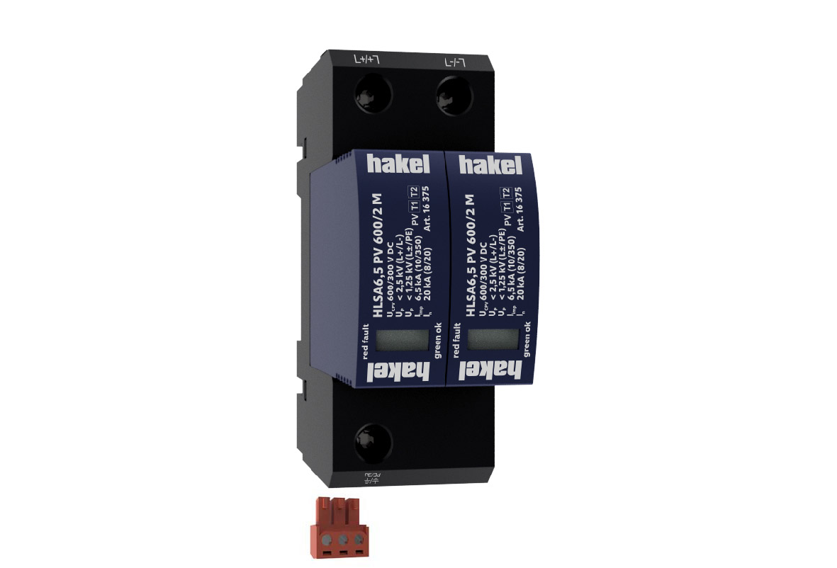 HAKEL 16365 HLSA6,5 PV 600/2 M S SPD PV typ 1 + 2