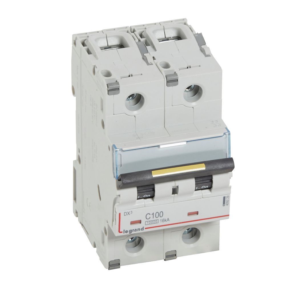 Jistič dvoupolový LEGRAND 409229 DX3 2P C100 10000A/16KA