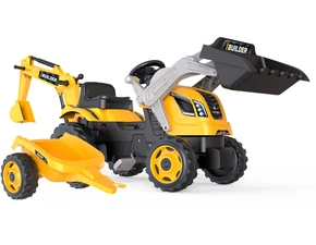 Šlapací traktor Builder Max s bagrem a vozíkem