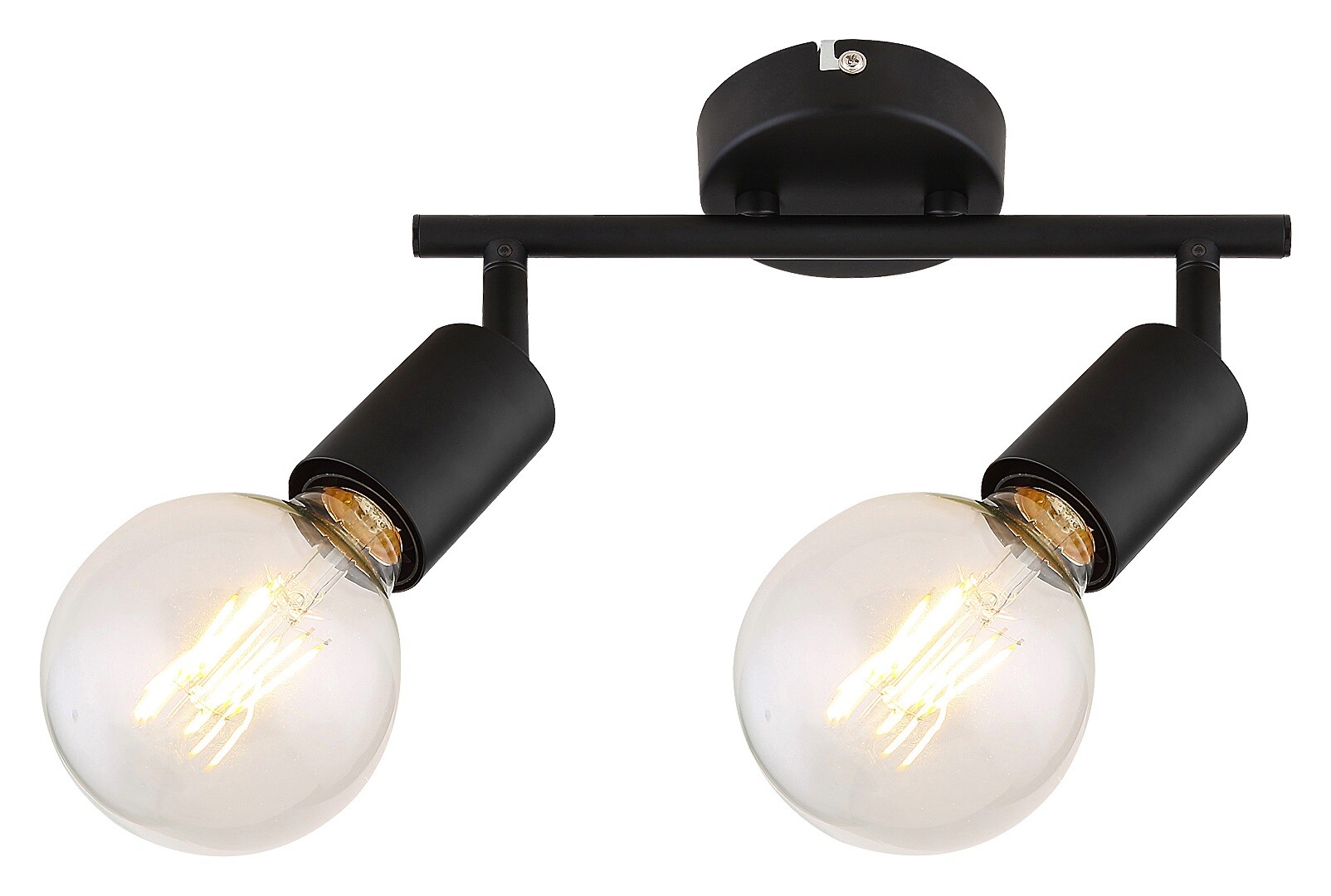 Bodové svítidlo Lamar matná černá E27 2×40W RABALUX 3987