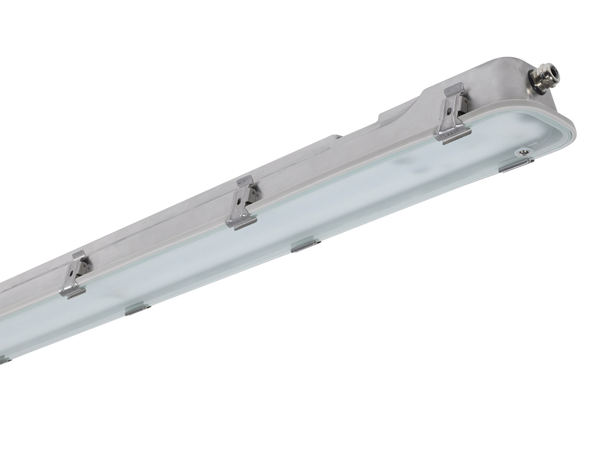 Svítidlo průmyslové TREVOS PERUN SLIM 1.4ft, 6400 lm, IP65, 4000 K