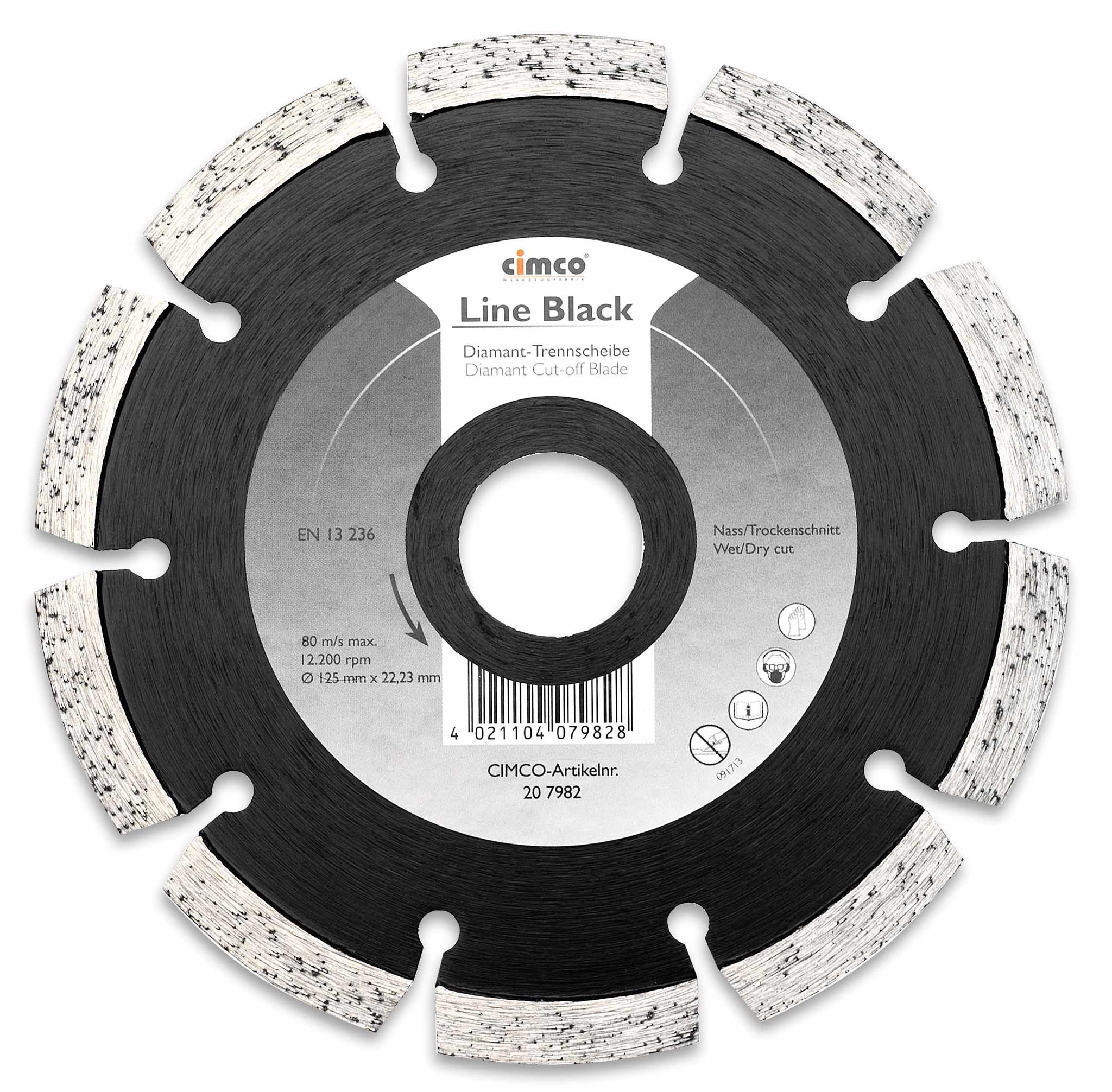 CIMCO 207982 Diamantový řezný kotouč na vápenec - 125 mm
