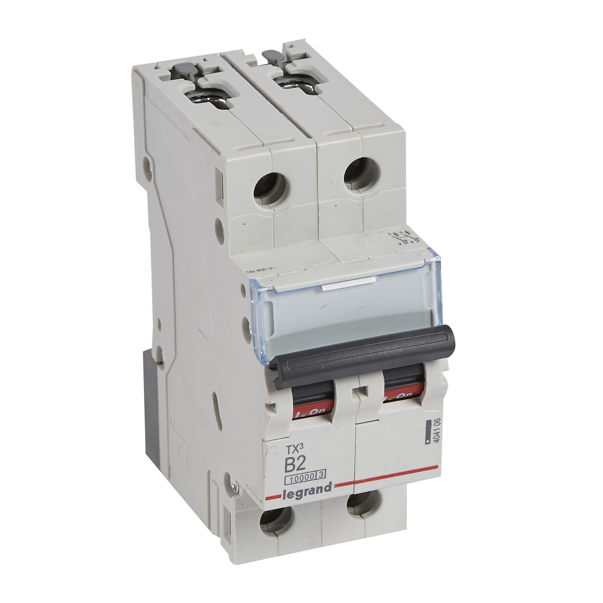 Jistič dvoupolový LEGRAND 404106 TX3 2P B2 10000A