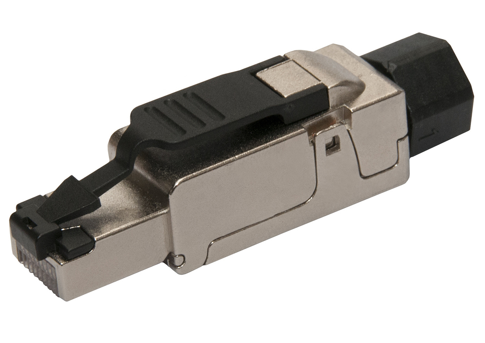 Konektor datový SOLARIX SXRJ45-5E-STP-BK-SA, CAT5E, STP, RJ45, samořezný