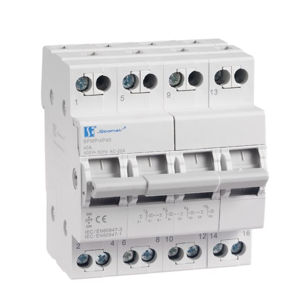 AMPERE SPMP/4P40, Modułový přepínač síť-agregát 4P 40A