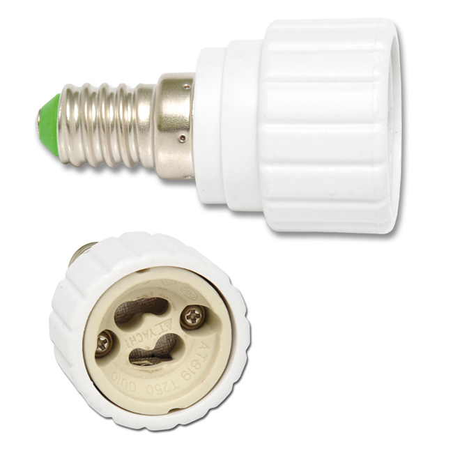 Rozbočka zásuvková ECOPLANET SOCKET E14 IP20, bílá (ADAPT-E14/GU10)