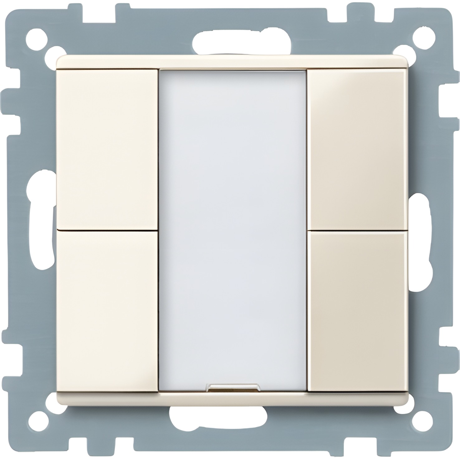 SCHN MTN617244 KNX tlač. panel 2-násobný plus, White, System M