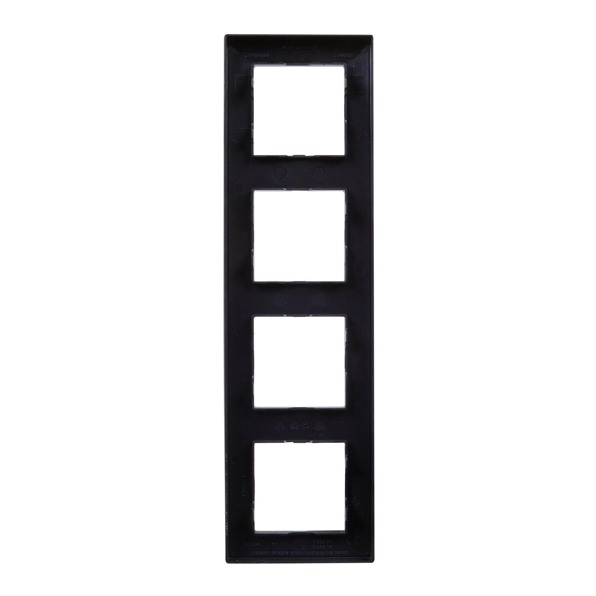 Rámeček čtyřnásobný LEGRAND NILOÉ STEP 863594, černá