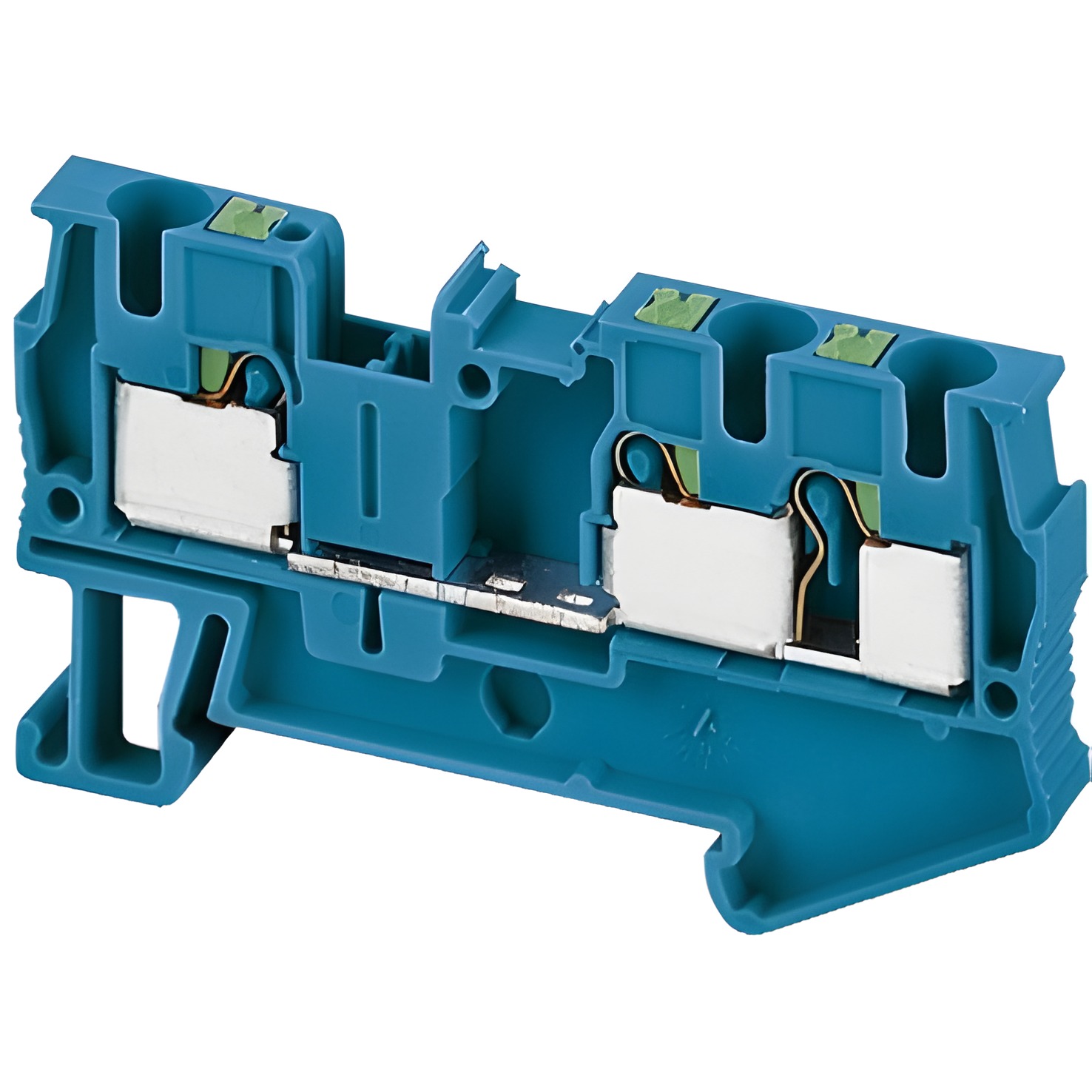 SCHN NSYTRP43BL Push-in svorka, 3 body, 4mm2, modrá (obj. mn. 50ks)