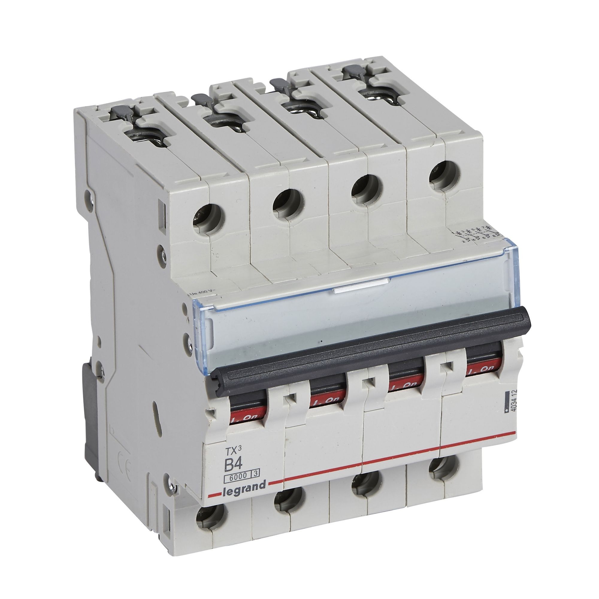 Jistič čtyřpolový LEGRAND 403412 TX3 4P B4 6000A