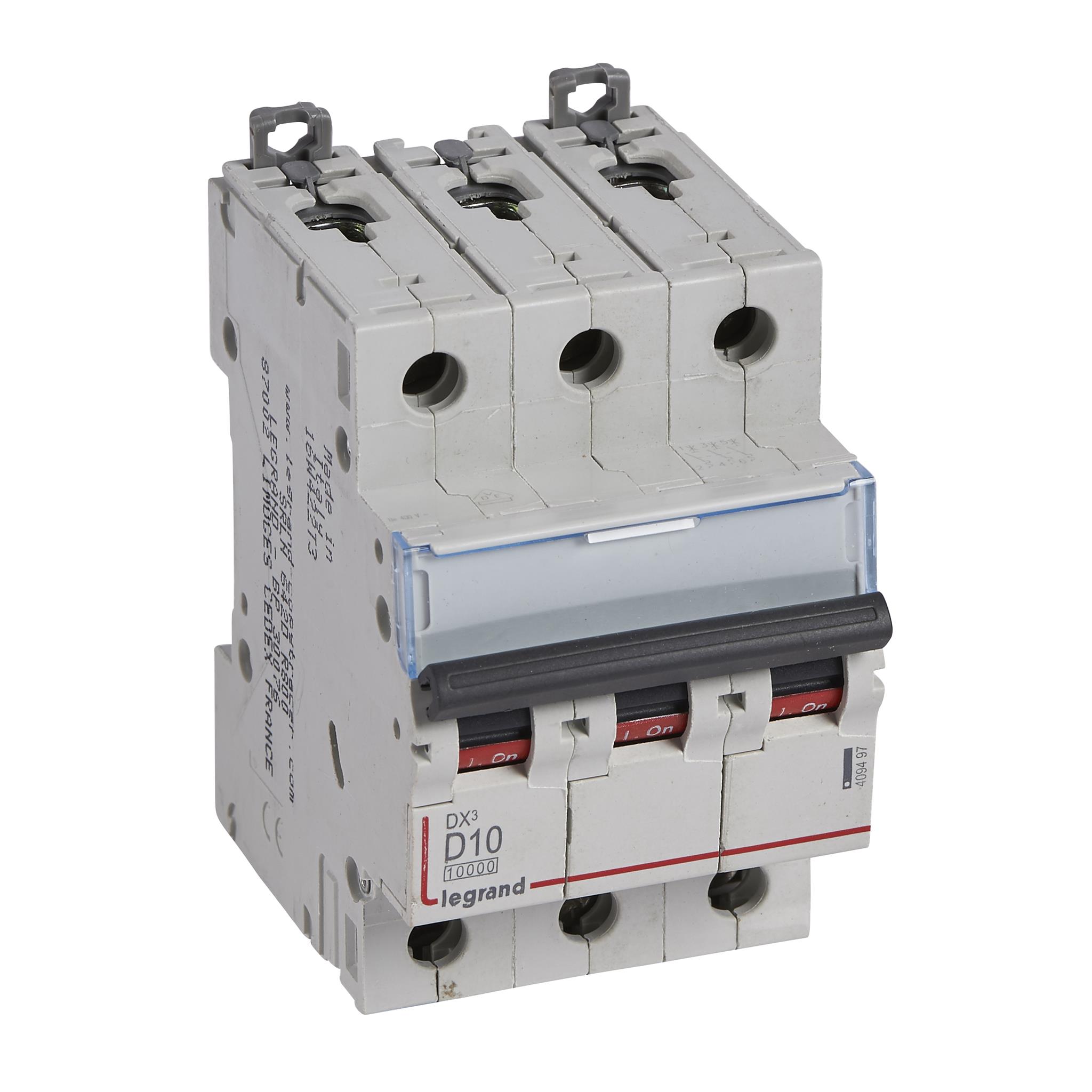 Jistič třípolový LEGRAND 408987 DX3 3P B4 10000A/16KA