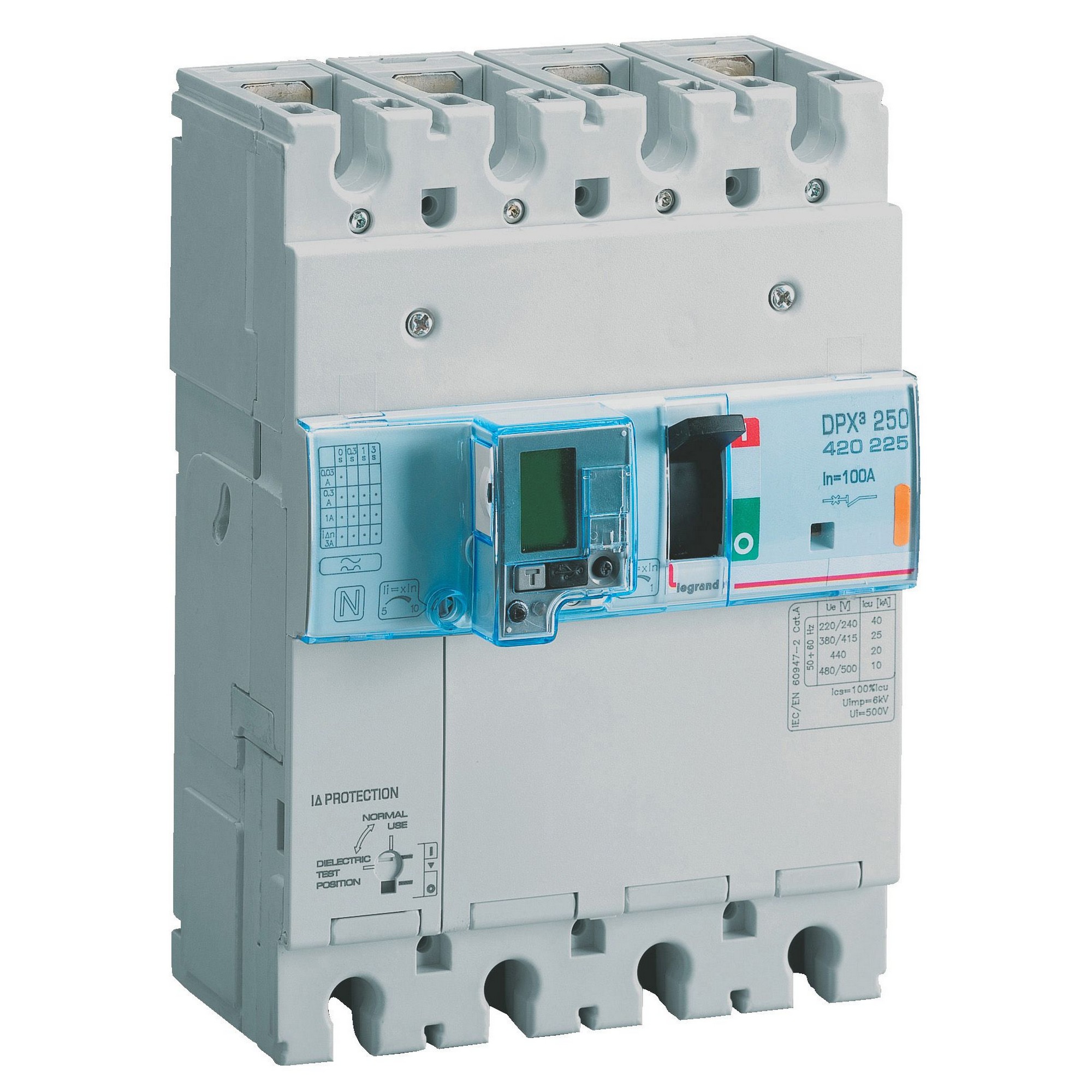 LEG 420287 DPX3 250TM+CHR 4P 160A 50KA