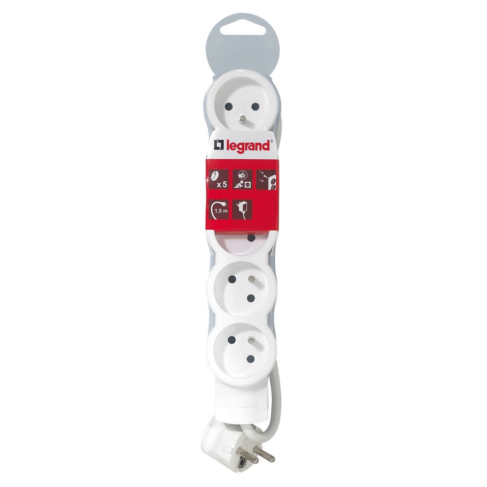 LEG 050058 PRODLUŽ. PŘÍVOD 5x2P+T, 1,5M