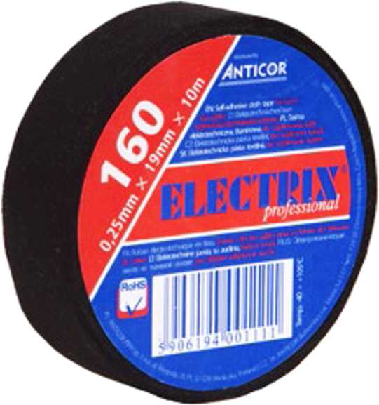 ANT2250 Elektroizolační páska 160 textilní/19mmx10m/černá