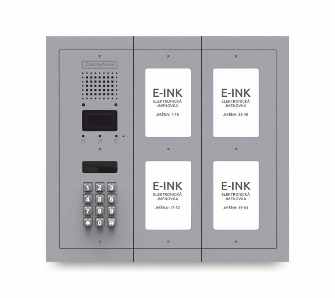 CZPHONE 4004091011 S elektronickým papírem (E-INK) FlatLine: SVĚTLE ŠEDÁ - DUO Standard: klávesnice