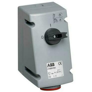 ABB 2CMA167663R1000 Zásuvka s blokovaným vypínačem, 5p., 16 A, IP44, 6 h 31-Průmyslové vidlice a z.