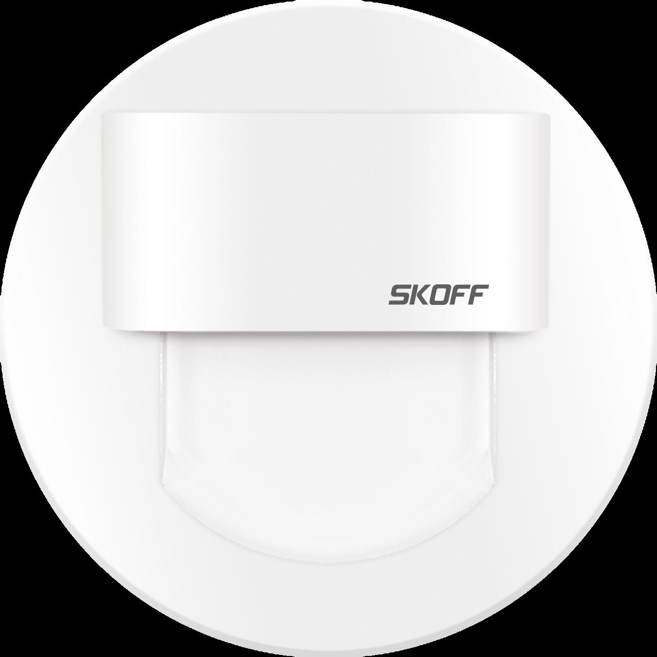 Orientační LED svítidlo SKOFF Rueda mini modrá 0,4W 10 V DC IP20 bílá