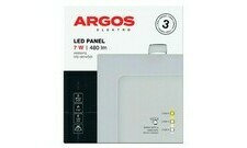 Argos LED panel vestavný, čtverec 7W 480LM IP20 CCT - Bílá