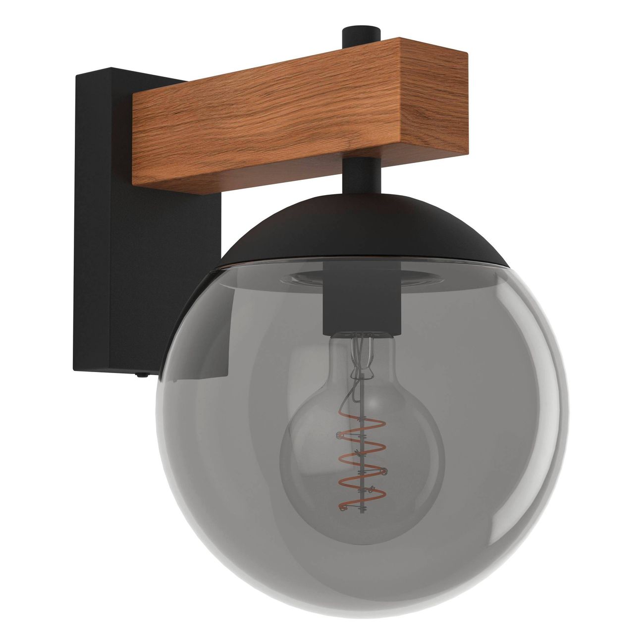 Venkovní nástěnné svítidlo BUFALATA černá 200 mm 1x40W EGLO