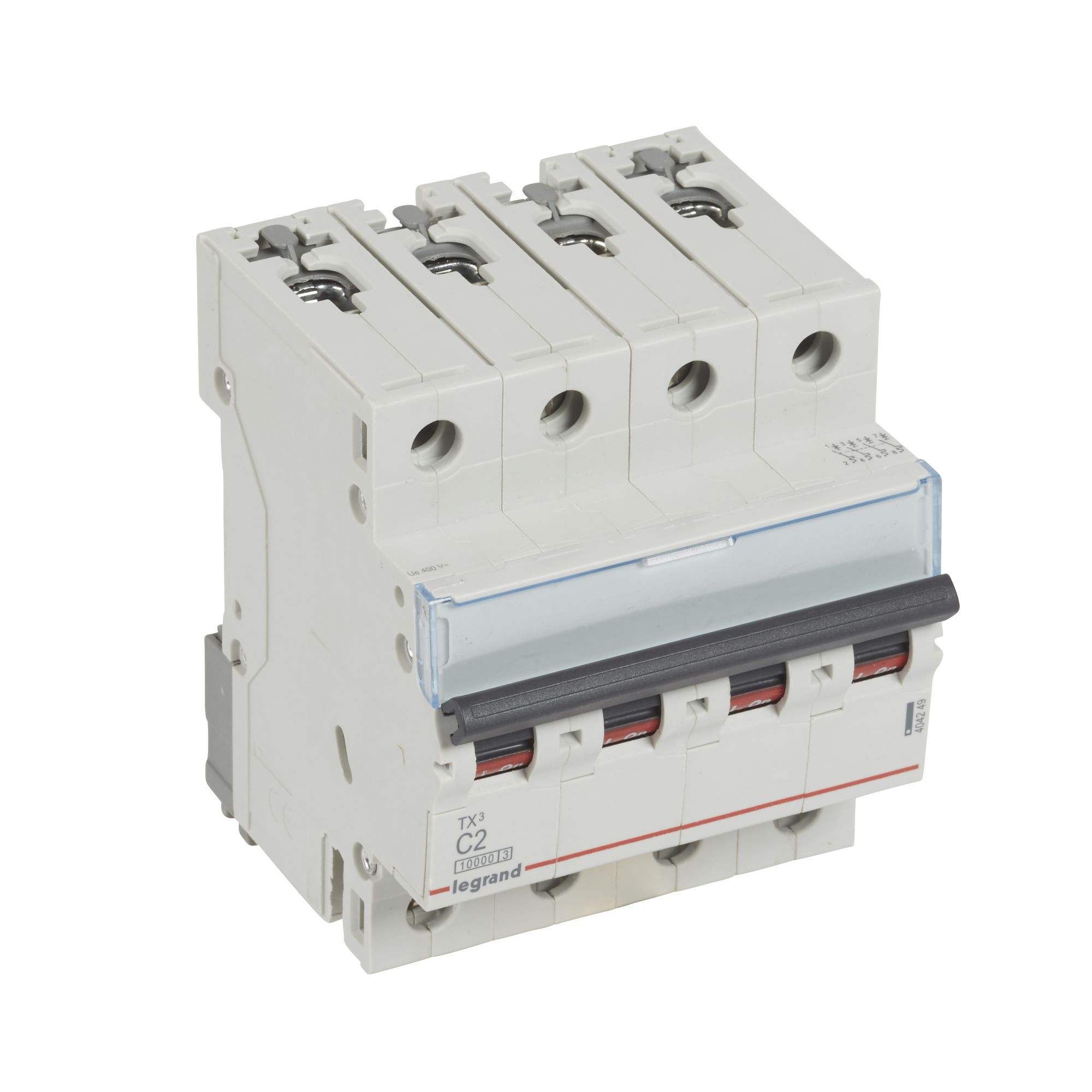 Jistič čtyřpolový LEGRAND 404249 TX3 4P C2 10000A