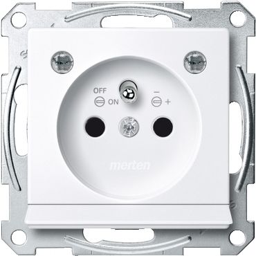 SCHN MTN2504-0325 Merten - Zásuvka 2P+E, 250V/16A, s osvětlovacím LED modulem, System M, Active